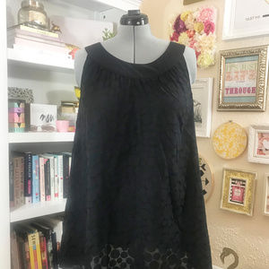 Black Swimsuit Cover Up Top